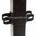 Decoration Mount Bracket Customized Black Powder Coated Steel Fence Post Bracket Supplier